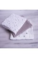 Μουσελίνες/Πάνες αγκαλιάς σετ 3 τμχ 70x80 Bimbipirulos Gris