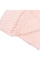 Κουβέρτα βελουτέ αγκαλιάς bimbipirulos dots sherpa rosa