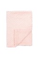Κουβέρτα βελουτέ αγκαλιάς bimbipirulos dots sherpa rosa