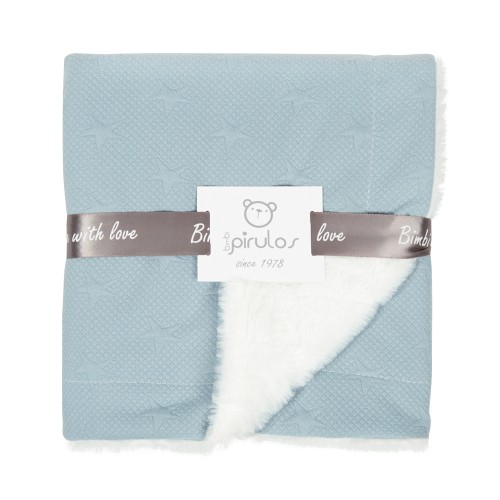 Κουβέρτα  γούνα αγκαλιάς bimbipirulos New stars azul