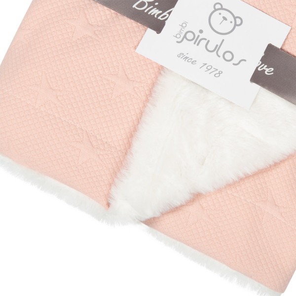 Κουβέρτα γούνα αγκαλιάς bimbipirulos New stars rosa