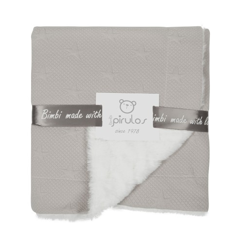 Κουβέρτα γούνα αγκαλιάς bimbipirulos New stars gris