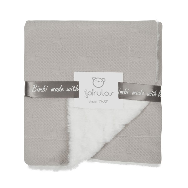 Κουβέρτα γούνα αγκαλιάς bimbipirulos New stars gris