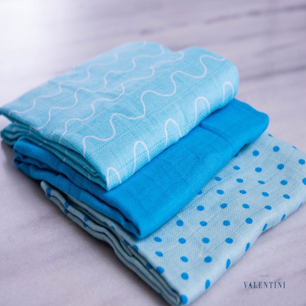 Μουσελίνες/Πάνες αγκαλιάς σετ 3 τμχ 70x80 Bimbipirulos