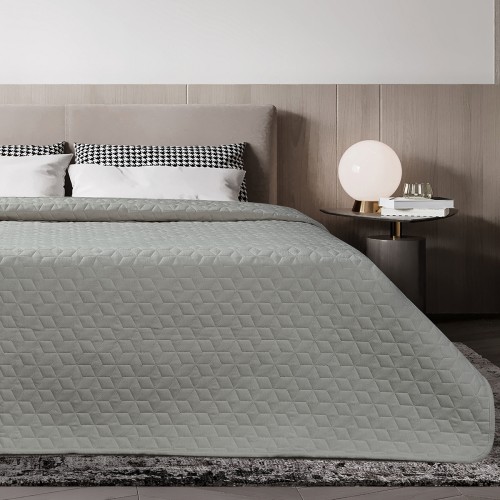 ΚΟΥΒΕΡΛΙ MICROFIBER PRE-WASHED ΜΟΝΟ 160X240 ADAM HOME VIVA GREY