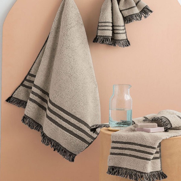 Πετσέτες μπάνιου 3 τμχ Palamaiki Bay Beige