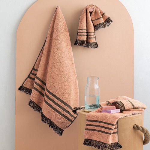 Πετσέτες μπάνιου 3 τμχ Palamaiki Bay Blush 