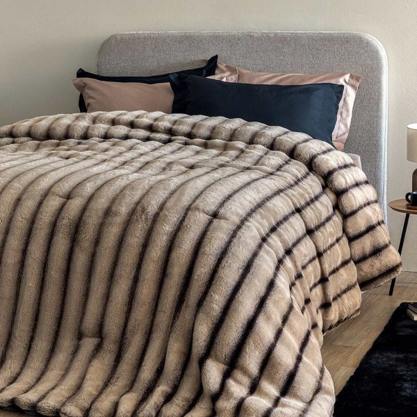 Κουβερτοπάπλωμα Υπέρδιπλο (230x250) Palamaiki Cate Beige