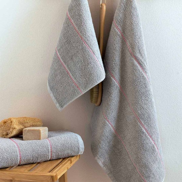 Πετσέτες μπάνιου 3 τμχ Palamaiki Cler Silver