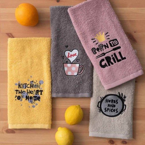 Πετσέτες Κουζίνας (Σετ 4τμχ) Palamaiki KT140 40x60