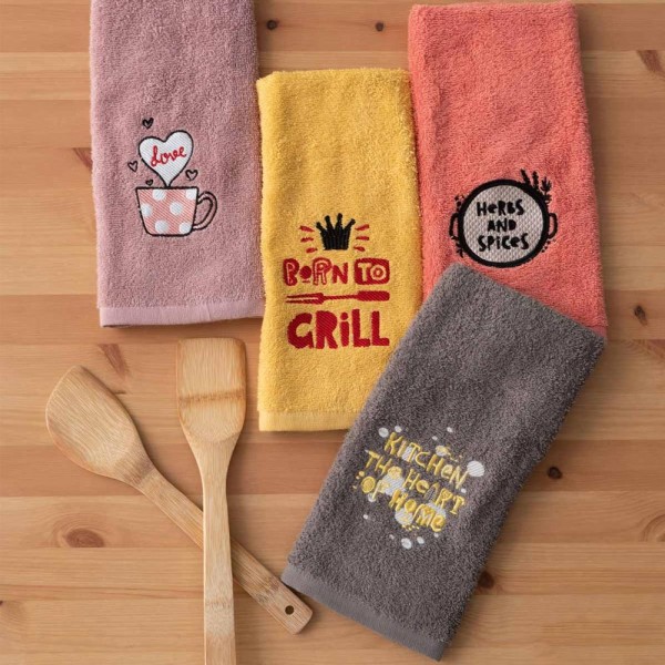 Πετσέτες Κουζίνας (Σετ 4τμχ) Palamaiki KT180 40x60