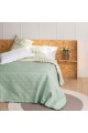 Κουβερλί Υπέρδιπλο (Σετ) Palamaiki Morgan Green 70x140