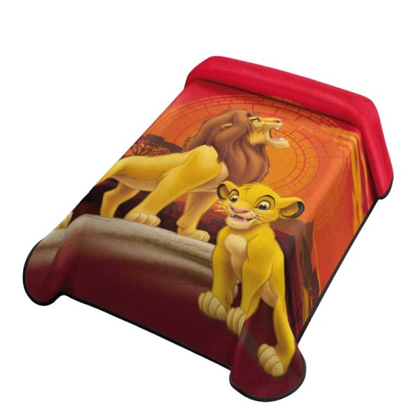 Κουβέρτα βελουτέ ημίδιπλη 160x220 Disney Lion King